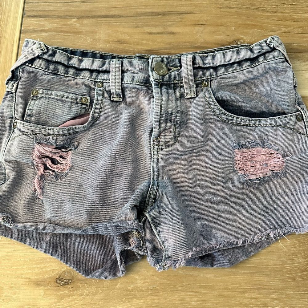 Free People Distressed Cutoffs 25